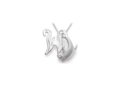 Rhodium Plated | Alphabet Pendants